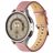 Mobigear Stitched Leren Smartwatch Bandje Gespsluiting - Universeel 22 mm connector - Roze