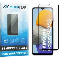 Mobigear Premium Samsung Galaxy M23 Glazen Screenprotector - Case Friendly - Zwart
