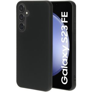 Mobiparts Samsung Galaxy S23 FE Siliconen Hoesje Backcover - Zwart
