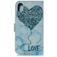 Mobigear Marble iPhone XS Max Hoesje Bookcase Portemonnee - Blauw