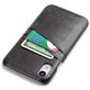 Fierre Shann Premium Card iPhone XR Hoesje Backcover met Pasjeshouder - Zwart