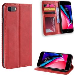 Mobigear Sensation iPhone SE (2020) Hoesje Bookcase Portemonnee - Rood