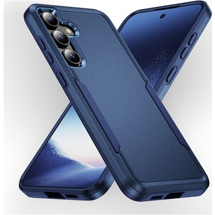 Mobigear Heavy Armor Samsung Galaxy S24 Plus Hoesje Hardcase Backcover Shockproof - Blauw