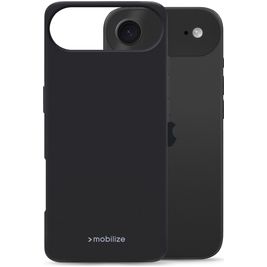 Mobilize Rubber Gelly iPhone Air Hoesje Flexibel TPU Backcover - Zwart