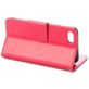 Mobigear Flowers iPhone SE (2020) Hoesje Bookcase Portemonnee - Magenta
