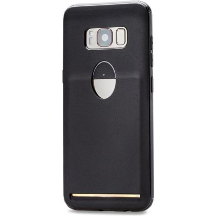 Xccess Matt Card Samsung Galaxy S8 Hoesje Flexibel TPU Backcover - Zwart
