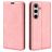 Mobigear Retro Slim Samsung Galaxy S24 FE Hoesje Bookcase Portemonnee - Roze
