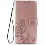 Mobigear Clover Samsung Galaxy A21s Hoesje Bookcase Portemonnee - Roségoud