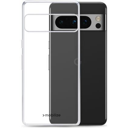 Mobilize Gelly Doorzichtig Google Pixel 8 Pro Hoesje Flexibel TPU Backcover - Transparant