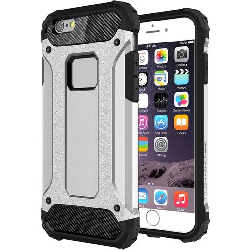 Mobigear Outdoor iPhone 6s Hoesje Hardcase Backcover Shockproof - Zilver