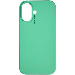 Nudient Base iPhone 16 Plus Siliconen Hoesje Backcover - Mint Green