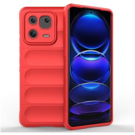 Mobigear Bumpy Xiaomi 13 Pro Hoesje Flexibel TPU Backcover - Rood