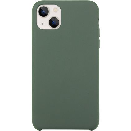 Mobigear Rubber Touch iPhone 15 Siliconen Hoesje Backcover - Groen