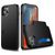 Mobigear Card iPhone 12 Mini Hoesje Hardcase Backcover Shockproof met Pasjeshouder - Zwart