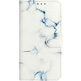 Mobigear Marble Huawei P Smart (2020) Hoesje Bookcase Portemonnee - White Marble