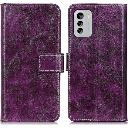 Mobigear Basic Nokia G60 5G Hoesje Bookcase Portemonnee - Paars