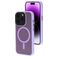 Mobiparts Hardcover iPhone 14 Pro MagSafe Hoesje Hardcase Backcover - Satin Lila