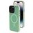 Mobiparts Hardcover iPhone 14 Pro Max MagSafe Hoesje Hardcase Backcover - Satin Light Green