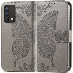 Mobigear Butterfly Realme GT Master Edition Hoesje Bookcase Portemonnee - Grijs