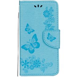 Mobigear Butterfly iPhone X Hoesje Bookcase Portemonnee - Blauw