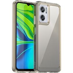 Mobigear Crystal Xiaomi Redmi 10 5G Hoesje Hardcase Backcover - Grijs