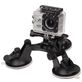 Puluz GoPro Triangle Telefoonhouder Auto Zuignap - Zwart