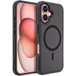 Mobigear Traveller iPhone 16 MagSafe Hoesje Hardcase Backcover Shockproof - Zwart