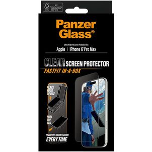 PanzerGlass FastFit iPhone 17 Pro Max Glazen Screenprotector - Case Friendly + Installatie Frame