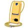 Mobigear Lanyard Card Google Pixel 10a Siliconen Hoesje met koord en Pasjeshouder - Geel