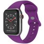 Mobigear Sport Dual Siliconen Apple Watch Bandje Druksluiting - 49/46/45/44 mm - Lila