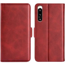 Mobigear Slim Magnet Sony Xperia 5 IV Hoesje Bookcase Portemonnee - Rood