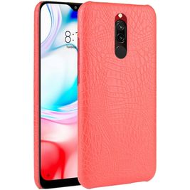 Mobigear Croco Xiaomi Redmi 8 Hoesje Hardcase Backcover - Rood