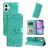 Mobigear Sunflower iPhone 17 Hoesje Bookcase Portemonnee - Groen