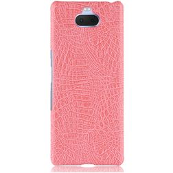 Mobigear Croco Sony Xperia 10 Plus Hoesje Hardcase Backcover - Roze