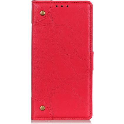 Mobigear Ranch OPPO Reno 4 Hoesje Bookcase Portemonnee - Rood