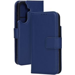 Mobiparts Wallet Samsung Galaxy A37 Hoesje Echt Leer Bookcase Portemonnee - Blauw