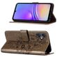 Mobigear Butterfly Samsung Galaxy A05 Hoesje Bookcase Portemonnee - Grijs