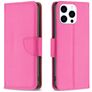 Mobigear Excellent iPhone 16 Pro Hoesje Bookcase Portemonnee - Magenta