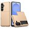Mobigear Card Samsung Galaxy S26 Plus Hoesje Hardcase Backcover Shockproof met Pasjeshouder - Goud