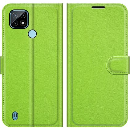 Mobigear Classic Realme C21 Hoesje Bookcase Portemonnee - Groen