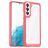Mobigear Crystal Samsung Galaxy S23 Ultra Hoesje Hardcase Backcover - Transparant / Rood