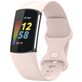 Mobigear Sport Dual Siliconen Fitbit Charge 5 Bandje Druksluiting - Sand Pink