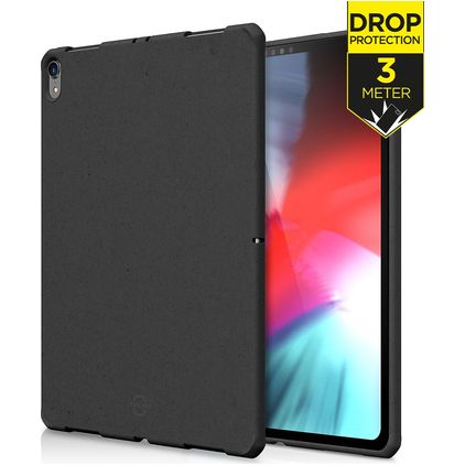 ITSkins FeroniaBio iPad Pro 12.9 Inch (2018) Hoes Flexibel TPU Backcover - Zwart