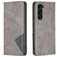 Mobigear Rhombus Slim Samsung Galaxy S24 Plus Hoesje Bookcase - Grijs