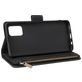 Mobigear Zipper Samsung Galaxy A51 Hoesje Bookcase Portemonnee - Zwart