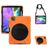 Mobigear SureGrip XGuard iPad Air 5 (2022) Hoes Hard Kunststof,Siliconen Backcover + Stylus Houder + Schouderband + Standaard - Oranje
