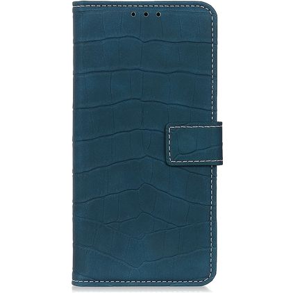 Mobigear Croco Xiaomi Redmi 9C Hoesje Bookcase Portemonnee - Groen