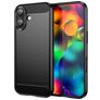 Mobigear Brushed Slim iPhone 17 Hoesje Flexibel TPU Backcover - Zwart