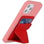 Mobigear Folding Snap-On Pasjeshouder - 3 Pasjes - MagSafe Compatible - Rood