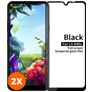 Mobigear Premium LG K40s Glazen Screenprotector - Case Friendly - Zwart (2-Pack)